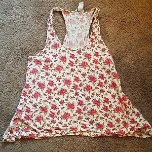 Racer back loose tank top